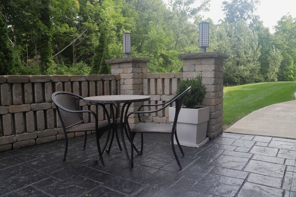 Stamped Concrete Patio Installation in Vista