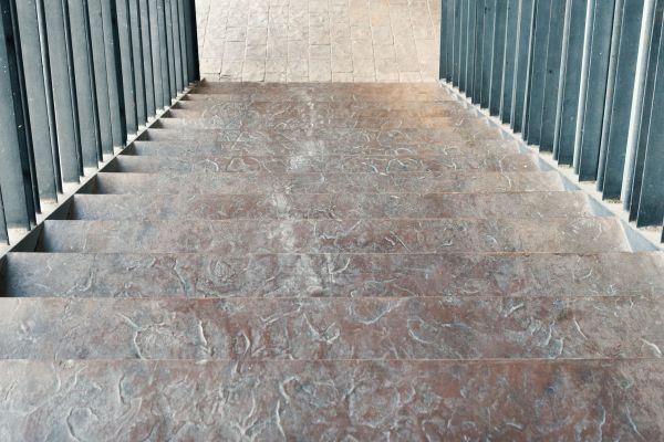Concrete Stair Stamping in Vista