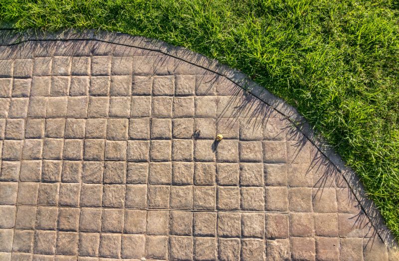 Backyard Concrete Stamping