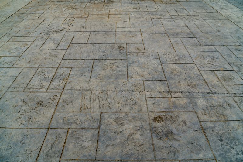 Fall Stamped Concrete